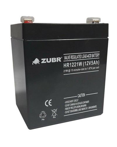 ZUBR HR 1221W (12V, 5Ah). Аккумулятор герметичный свинцово-кислотный. ZUBR в Костроме
