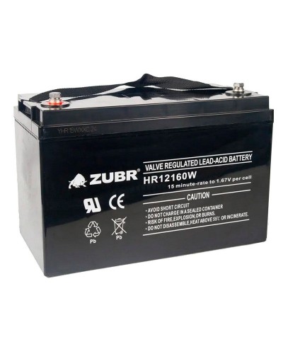 ZUBR HR 12160W (12V, 45Ah). Аккумулятор герметичный свинцово-кислотный. ZUBR в Костроме