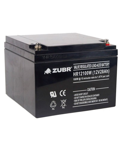 ZUBR HR 12100W (12V, 28Ah). Аккумулятор герметичный свинцово-кислотный. ZUBR в Костроме