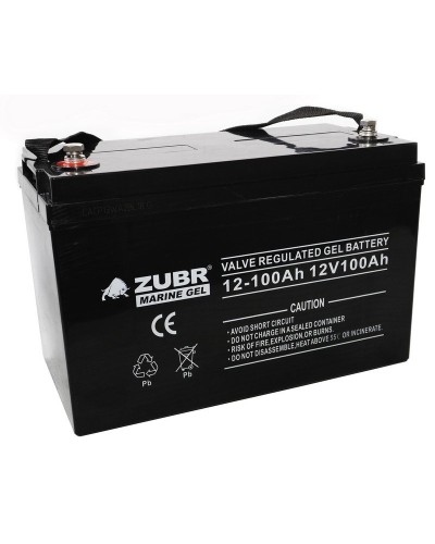 ZUBR MARINE GEL NPG 12-100 (12V, 100Ah). Аккумулятор герметичный свинцово-кислотный. ZUBR в Костроме