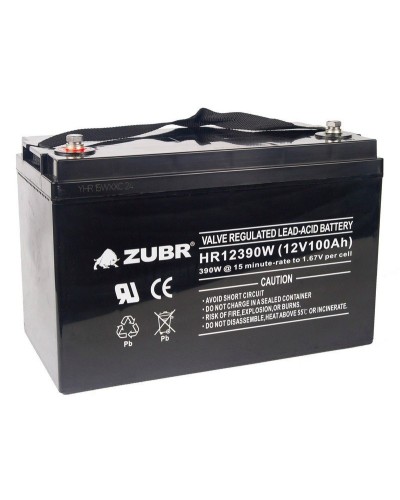 ZUBR HR 12390W (12V, 110Ah). Аккумулятор герметичный свинцово-кислотный. ZUBR в Костроме