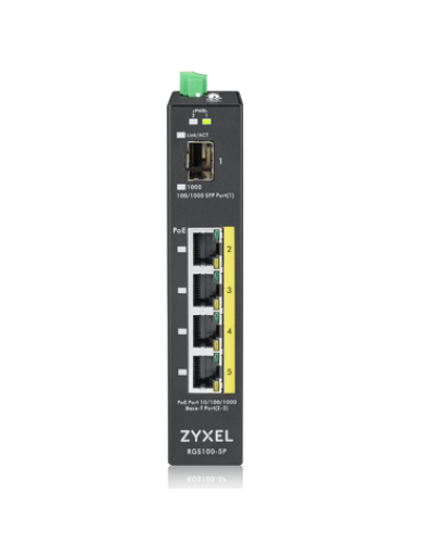 RGS100-5P-ZZ0101F. Промышленный PoE+ коммутатор. ZYXEL в Костроме