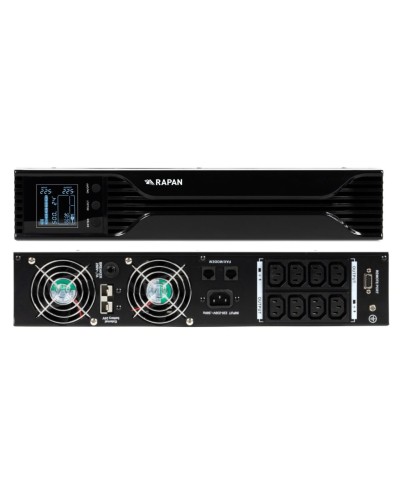 RAPAN-UPS 1000 RACK+2х9Ah (RAPAN-UPS 1000-RACK-IN-2х9-E) (8958). Бесперебойный источник питания. Бастион в Костроме