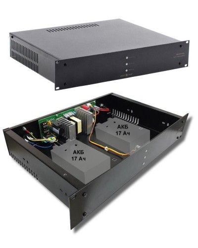 СКАТ-1200У RACK (СКАТ ИБП-12/7-2x17-RACK) (2141). Источник вторичного электропитания резервированный. Бастион в Костроме