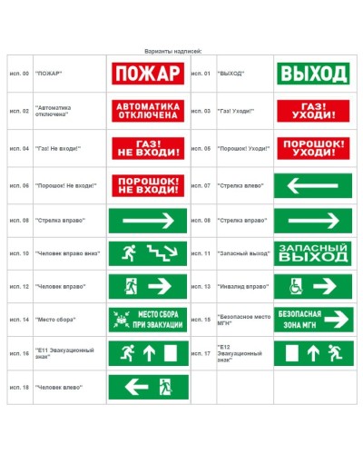 С2000-ОСТ исп.09 Человек влево-вниз. Оповещатель световой адресный. Болид в Костроме
