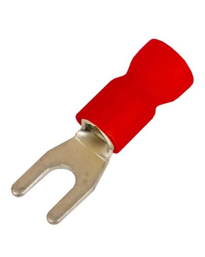 Наконечник вилочный НВИ 0,25-1,5 М5 (D5,3мм) (100 шт) (2A15P-EE-PVC). Наконечник вилочный с изолированным фланцем ПВХ. ДКС в Костроме