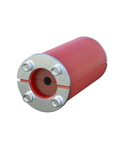 Проходка круглая, нержавеющая, D50х70 мм для кабелей D10-30 мм (DXF3114): Проходка круглая, нержавеющая в Костроме