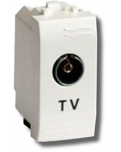 Розетка TV проходная Brava 1 модуль слоновая кость (75581S): Розетка TV в Костроме