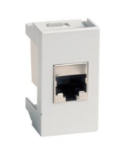 Розетка RJ-45 Viva 1 модуль серая (45138): Розетка компьютерная с одним разъёмом в Костроме