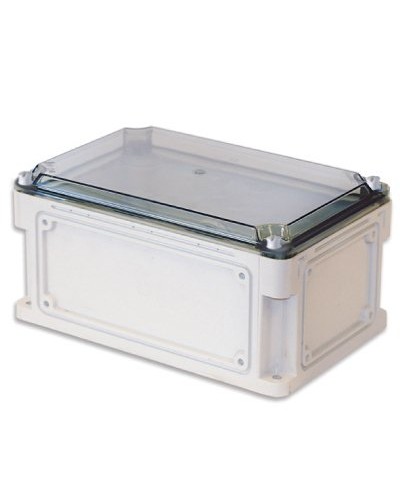 Корпус RAM box 300х150х146, высота крышки 21 мм, IP67 (531211). Корпус с фланцами и прозрачной крышкой, без монтажной платы. ДКС в Костроме