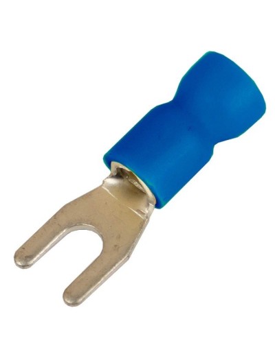 Наконечник вилочный НВИ 1,5-2,5 М6 (D6,4мм) (100 шт) (2B16P-EE-PVC). Наконечник вилочный с изолированным фланцем ПВХ. ДКС в Костроме