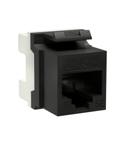 Модуль Keystone RJ45 CAT5E, 180 градусов, черный (RNK5EU180BK): Модуль неэкранированный в Костроме