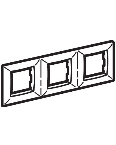 Рамка на 2+2+2 модуля (трехместная), слон. кость (75013O): Рамка трехместная, Brava в Костроме