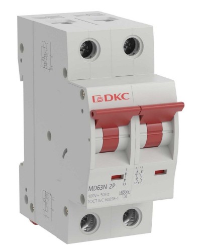 YON max MD63N 2P 20А 6кА C (MD63N-2PC20). Автоматический выключатель. ДКС в Костроме