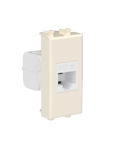 Розетка RJ-45, кат.5E, Avanti, 1 модуль, ванильная дымка (4405661): Розетка компьютерная модульная в Костроме