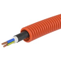 Труба ПНД D16 + ВВГнг(А)-LS 3х1,5 (ГОСТ+) (7L916100). Гофрошланг с кабелем. ДКС