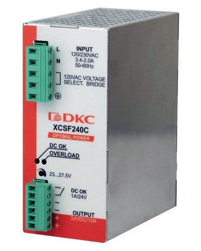 Источник питания однофазный, 240Вт, 5А, 48В (XCSF240DP). Источник питания OPTIMAL POWER однофазный, с ORing диодом. ДКС в Костроме