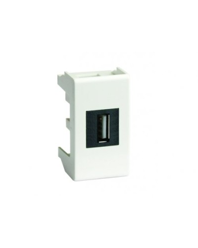 Розетка USB 2.0 Brava 1 модуль слоновая кость (75200S): Розетка USB в Костроме