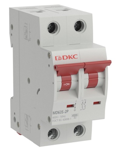 YON max MD63S 2P 6А 4,5кА C (MD63S-2PC6). Автоматический выключатель. ДКС в Костроме