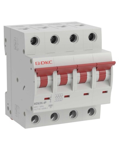 YON max MD63N 4P 20А 6кА C (MD63N-4PC20). Автоматический выключатель. ДКС в Костроме