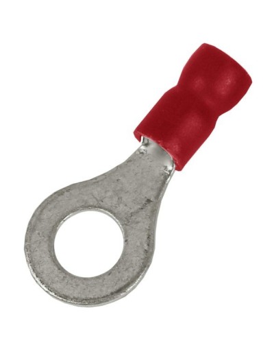 Наконечник НКИ 0,25-1,5 М6 (D6,4мм) с отверстием под винт (100 шт) (2A6P-EE-PVC). Наконечник с отверстием под винт и изолированным фланцем ПВХ. ДКС в Костроме