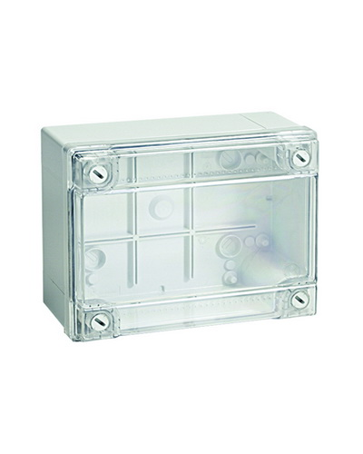 Коробка ответвительная с гладкими стенками, IP56, 380х300х120 (54420). Коробка ответвительная с гладкими стенками и прозрачной крышкой. ДКС в Костроме