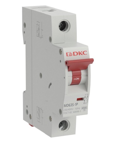 YON max MD63S 1P 16А 4,5кА C (MD63S-1PC16). Автоматический выключатель. ДКС в Костроме