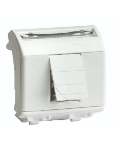 Розетка RJ-45 Brava 2 модуля слоновая кость (75655S): Розетка компьютерная с двумя разъёмами в Костроме