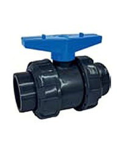 Ecoplast кран шаровый d25 (уплотнение TPV, остальное EPDM) с муфтовым окончанием (49447). Кран шаровый. Экопласт в Костроме