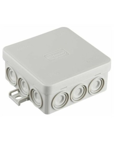 Коробка JBL085 85х85х38, 12 вых., 4P (0,15...6мм²) серая (43755HF-GR). Коробка монтажная, огнестойкая, без галогена. Экопласт в Костроме