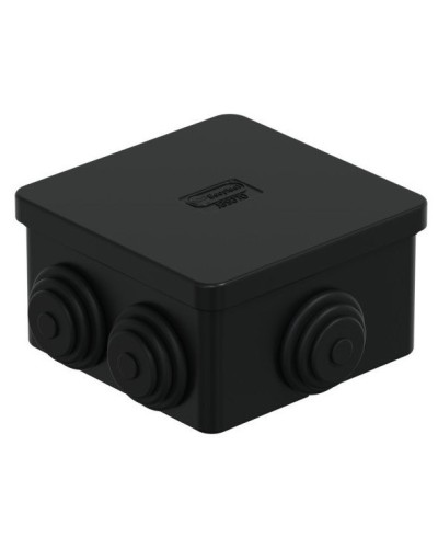 Коробка JBS070 70х70х40, 6 вых., IP44, черная (44056BL-1). Коробка монтажная. Экопласт в Костроме