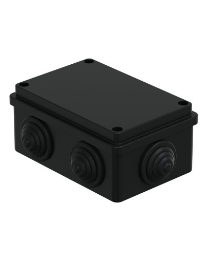 Коробка JBS120 120х80х50, 6 вых., IP55, черная (44008BL-1). Коробка монтажная. Экопласт в Костроме