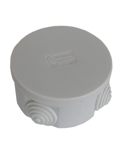 Коробка JBR080 D=80х40, 4 вых., IP44, белая (44005W-1). Коробка монтажная. Экопласт в Костроме
