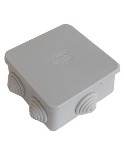 Коробка JBS080 85х85х50, 6 вых., IP44, серая (44066). Коробка монтажная. Экопласт в Костроме