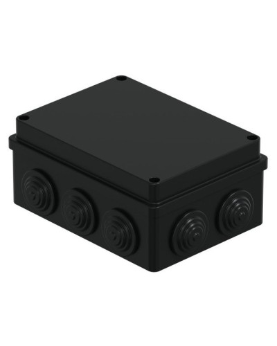 Коробка JBS150 150х110х70, 10 вых., IP55, черная (44009BL-1). Коробка монтажная. Экопласт в Костроме