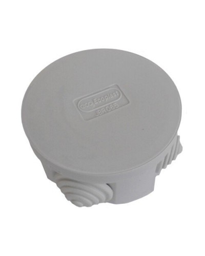 Коробка 3001 D70x36, 4 вых, IP55, серая (44001HF). Коробка монтажная. Экопласт в Костроме