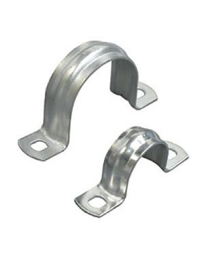 Скоба двухлапковая D50 с двумя отверстиями (50шт) (43650-50): Скоба оцинкованная в Костроме