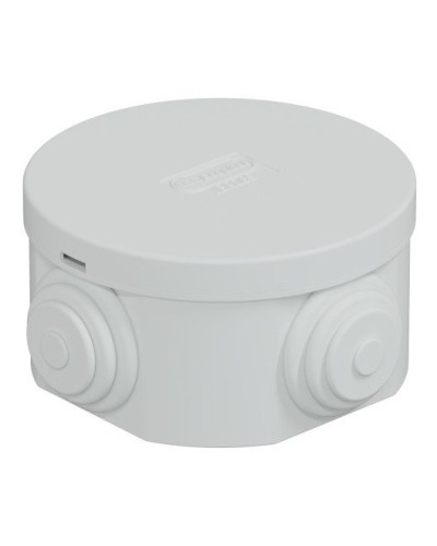 Коробка JBR065 D=65х35, 4 вых., IP44, белая (44004W-1). Коробка монтажная. Экопласт в Костроме