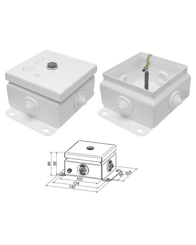 КМ IP55-1010 (без DIN рейки). Коробка монтажная электротехническая. Гефест в Костроме