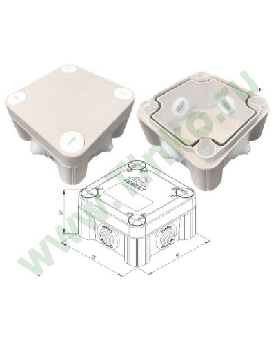 КМ-1010(П)-IP55. Коробка монтажная. Гефест в Костроме