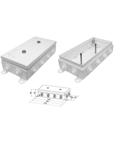 КМ IP55-1224. Коробка монтажная электротехническая. Гефест в Костроме
