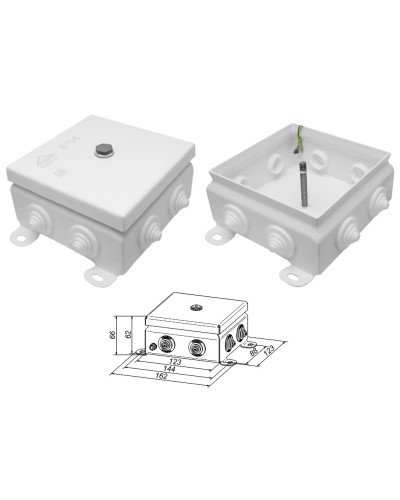 КМ IP55-1212. Коробка монтажная электротехническая. Гефест в Костроме