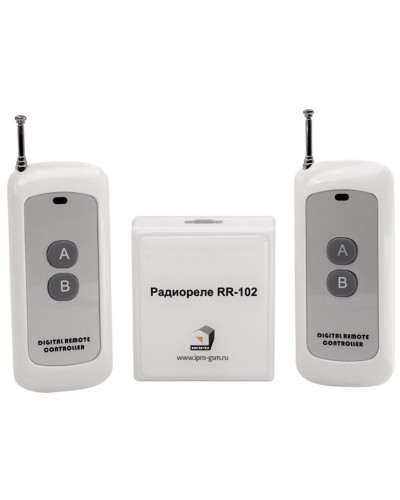 RR-102 + 2 пульта, 250-950 метров, питание 12В. Комплект радиореле. ИПРо в Костроме
