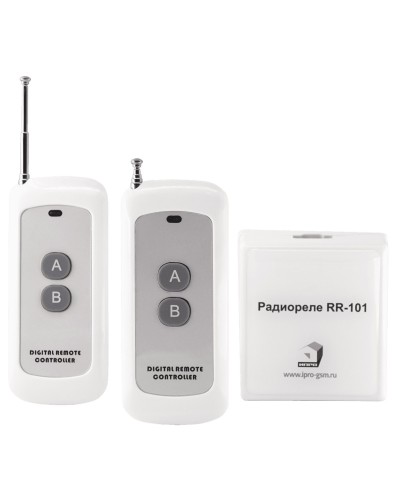RR-101 + 2 пульта, 250-950 метров, двойное питание 12В и 220В. Комплект радиореле. ИПРо в Костроме