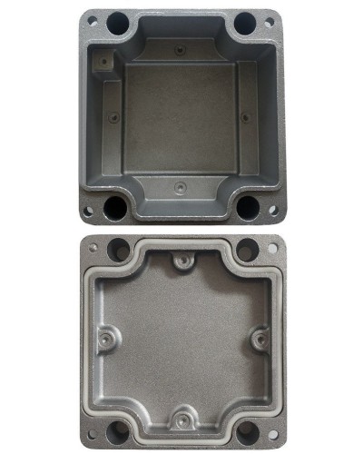 МКС Мороз, глухая, IP66/IP68, серый. Коробка коммутационная металлическая. Магнито-Контакт в Костроме