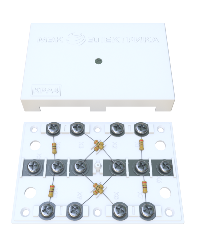 KRA-4 75 Om white (MEC42101). Коробка на 4 абонента. МЭК-Электрика в Костроме