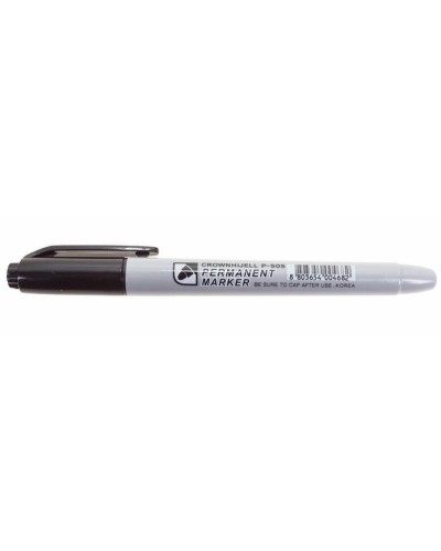 Маркер перманентный Crown «Multi Marker Slim» 2 мм, черный, пулевидный (08-8201): Ручка для маркировки в Костроме