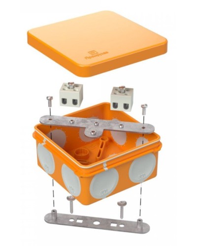 Коробка огнестойкая 80х80х40 (60-0210-FR2.5-4). Коробка огнестойкая для открытой установки. Промрукав в Костроме
