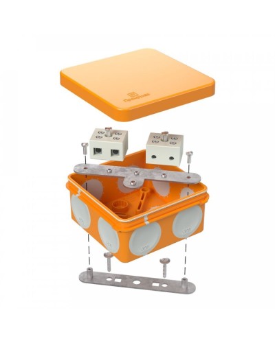 Коробка огнестойкая 80х80х40 (60-0210-FR10.0-4). Коробка огнестойкая для открытой установки. Промрукав в Костроме
