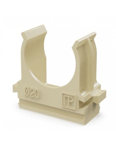 Крепёж-клипса для труб АБС-пластик сосна D20 (100 шт) (PR13.0049). Крепление для труб ПВХ. Промрукав в Костроме